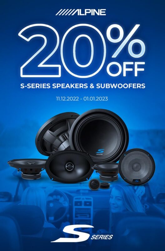Alpine Speaker and Subwoofer sale